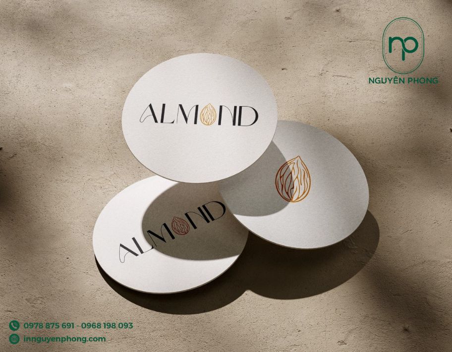 Mẫu logo ngũ cốc in thẻ treo